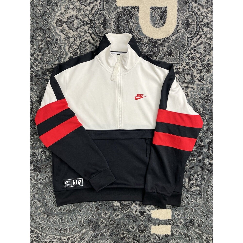 Nike Air Half-Zip Track Pullover Jacket Men's Size Medium Red/Black